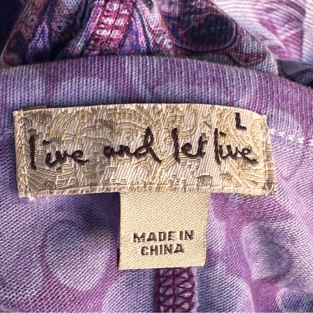 Live and Let Live Purple Tunic Top - Picture 14 of 16